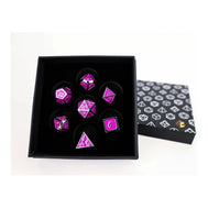 Serif Purple/Silver - Metal RPG Dice Set (LPG)