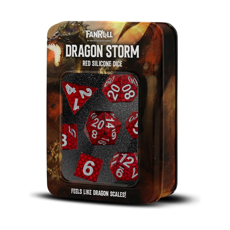 MDG Silicone Dice Set - Dragon Storm: Red Dragon Scales