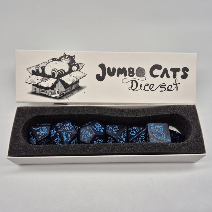Jumbo Cats Dice Set - River (7)