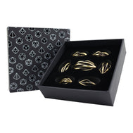 Hollow Elliptic Tarnished Gold - Metal RPG Dice Set (LPG)