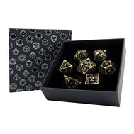 Hollow Dragon Tarnished Gold - Metal RPG Dice Set (LPG)