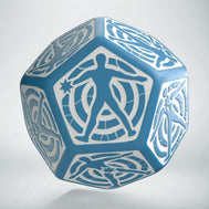 Q-Workshop D12 Hit Location - Blue & White Die