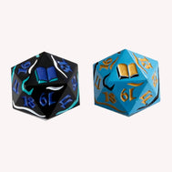Dual Spindown Dice - Mage Aqua/Gold & Black/Blue (LPG)