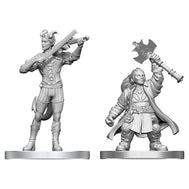 Tiefling Bard & Dwarf Cleric - D&D Nolzur’s Minis