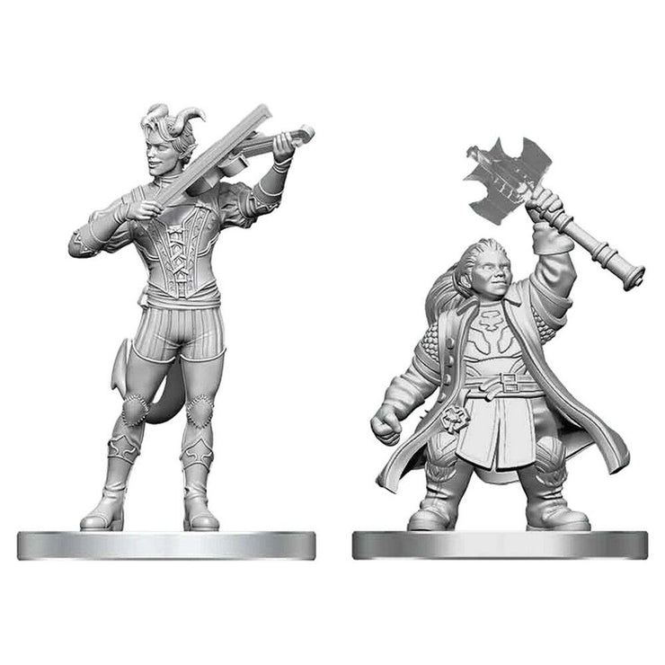 Tiefling Bard & Dwarf Cleric - D&D Nolzur’s Minis