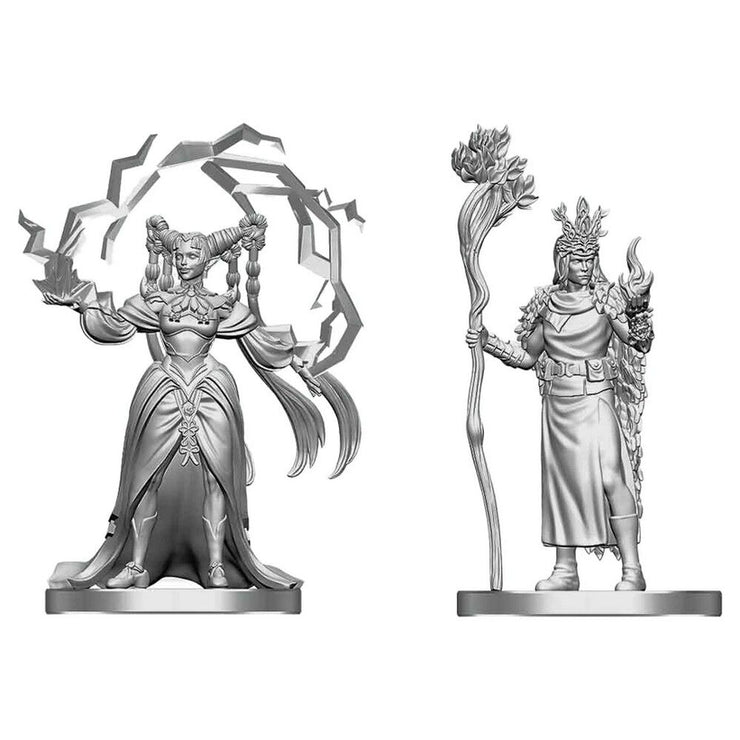 Human Druid & Elf Sorcerer - D&D Nolzur’s Minis