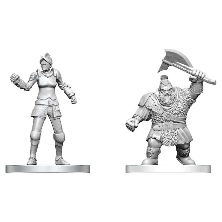 Cultist of Bane & Dwarf Zhentilar Soldier - D&D Nolzur’s Minis
