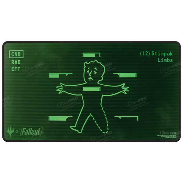 Ultra Pro Playmat - Fallout Inventory Management - Black Stitched (Y)