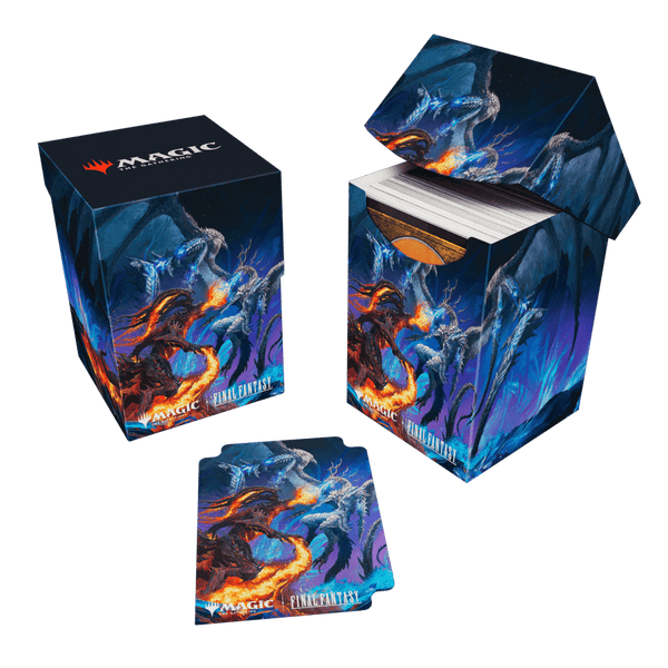 Ultra Pro Deck Box 100+ FINAL FANTASY - Bahamut and Ifrit (v3)