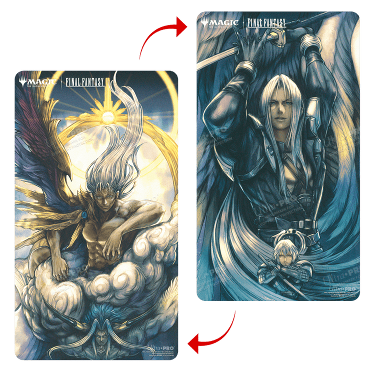 Ultra Pro Double-Sided Playmat - FINAL FANTASY Sephiroth, Fabled Soldier/Sephiroth, One-Winged Angel