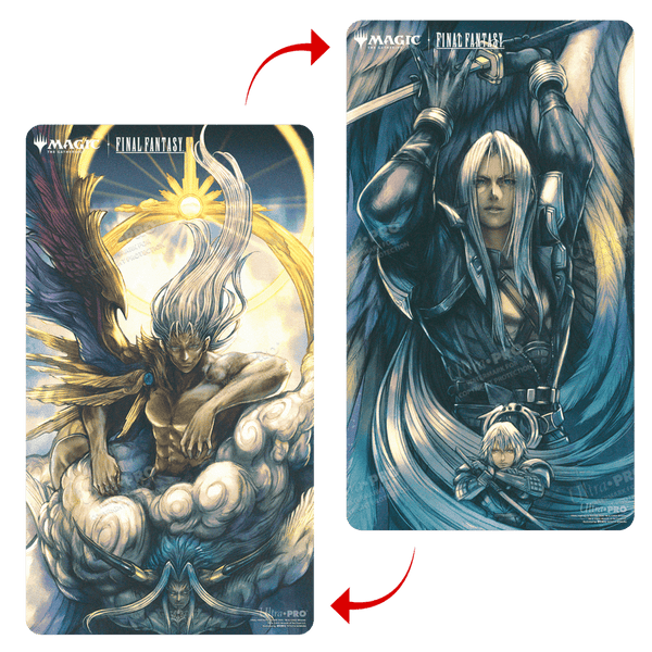 Ultra Pro Double-Sided Playmat - FINAL FANTASY Sephiroth, Fabled Soldier/Sephiroth, One-Winged Angel