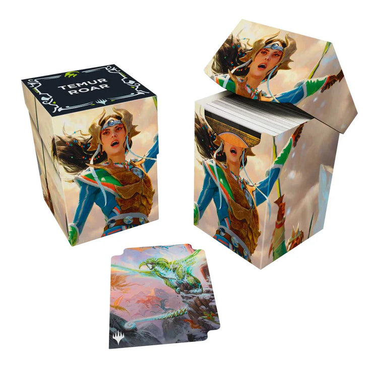 Ultra Pro Deck Box 100+ Tarkir Dragonstorm - Temur Roar Commander