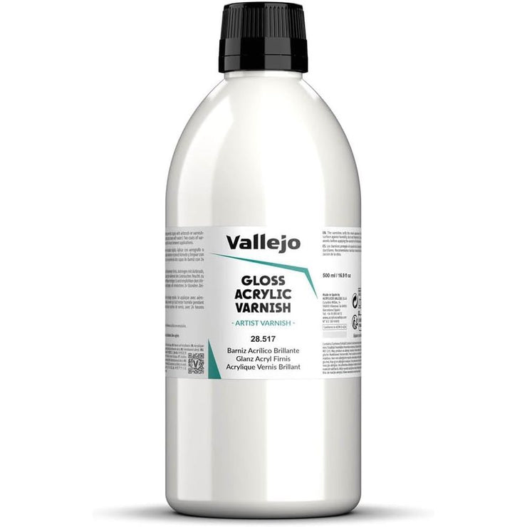 Vallejo: Gloss Acrylic Varnish 500ml