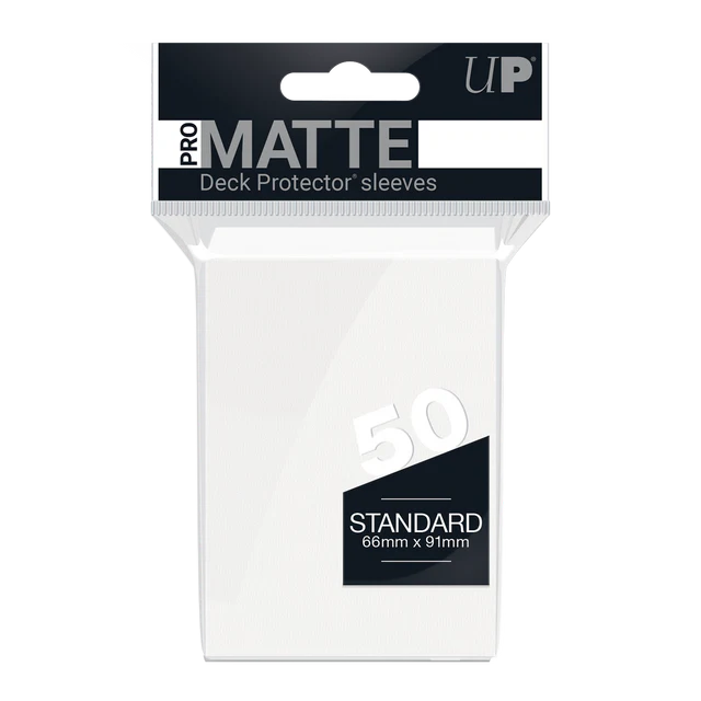 Ultra Pro - Pro-Matte Standard Deck Protector Sleeves - White (50pk)