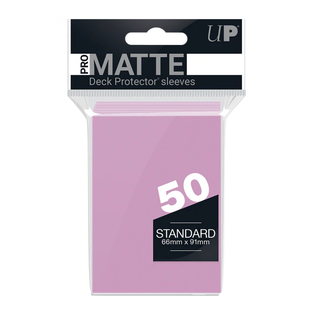 Ultra Pro - Pro-Matte Standard Deck Protector Sleeves - Pink (50pk)