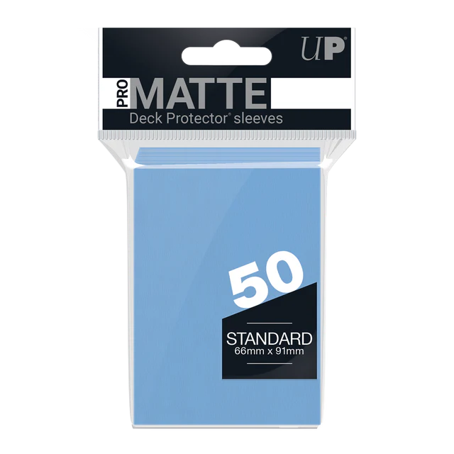 Ultra Pro - Pro-Matte Standard Deck Protector Sleeves - Light Blue (50pk)