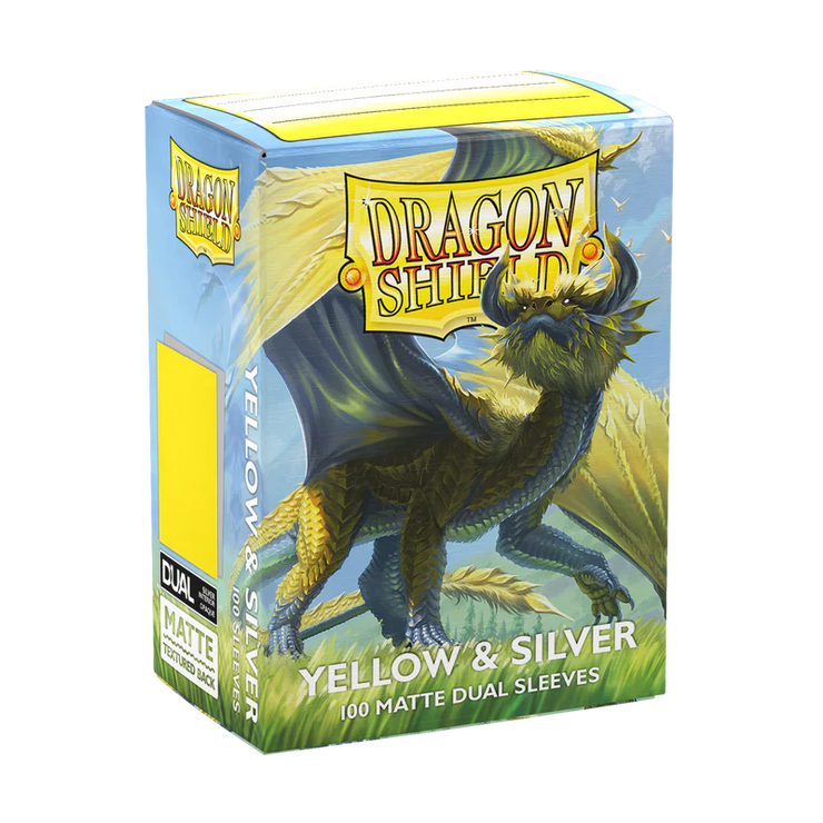 Dragon Shield Sleeves DUAL MATTE - Yellow & Silver (100pk)