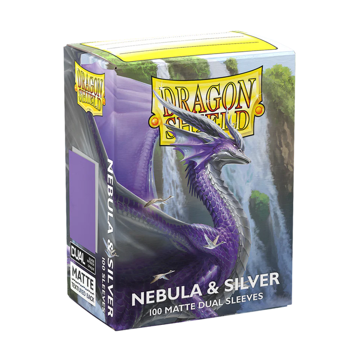 Dragon Shield Sleeves DUAL MATTE - Nebula & Silver (100pk)