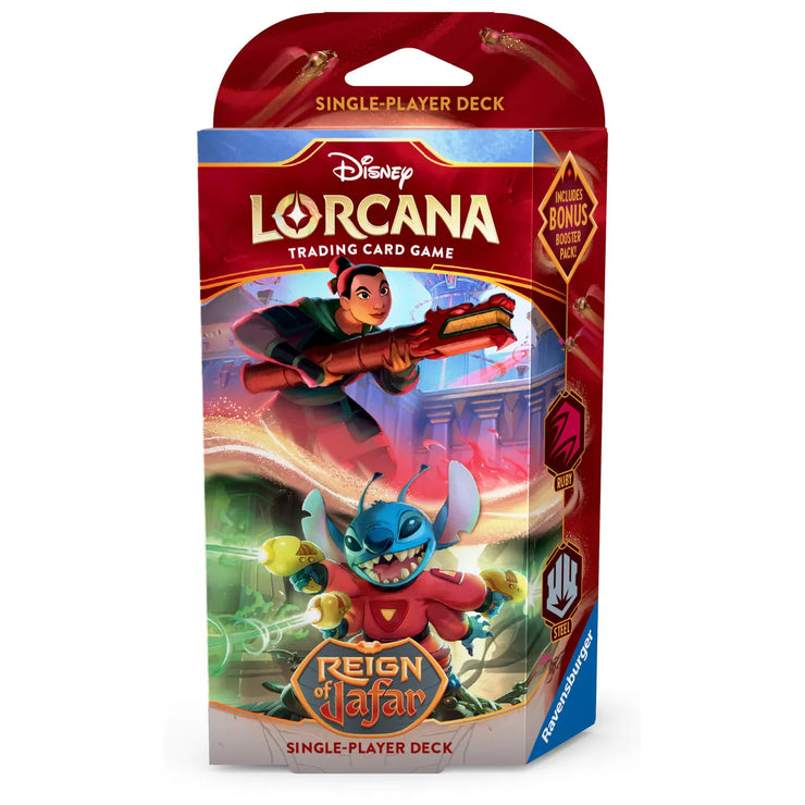 Reign of Jafar Starter Deck: Mulan & Stitch - Ruby/Steel