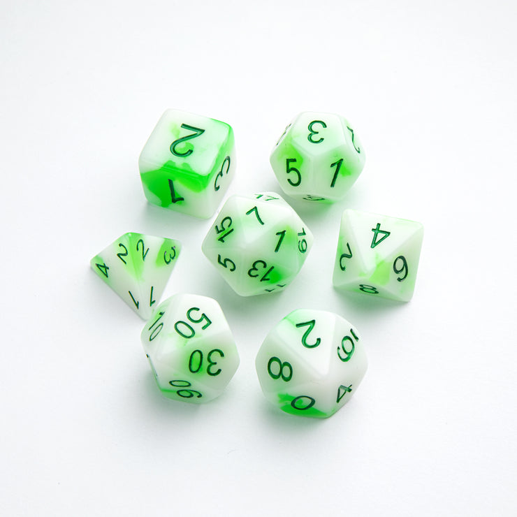 Venom Stones RPG Dice Set (7) - Gamegenic Glow Series