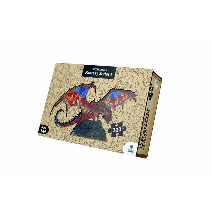 Wooden Fantasy Puzzle: Dragon Flight