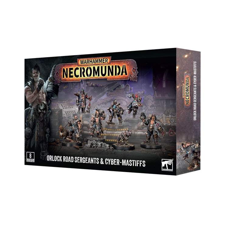 Orlock Road Sergeants & Cyber-mastiffs - Necromunda