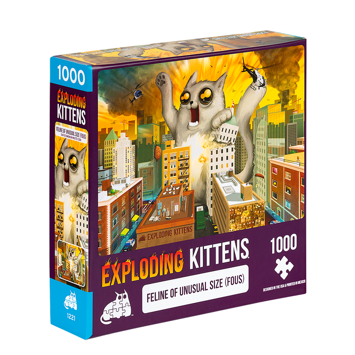 Exploding Kittens: Feline of Unusual Size Puzzle - 1000 piece