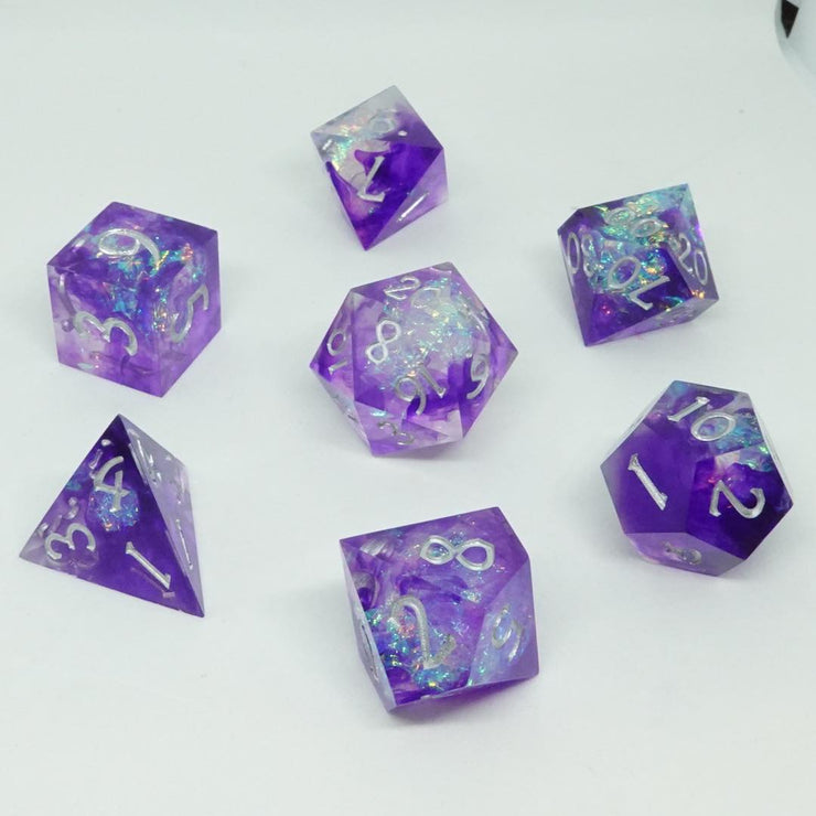 Sharp Edge Resin Dice Set - Galaxy (CC)