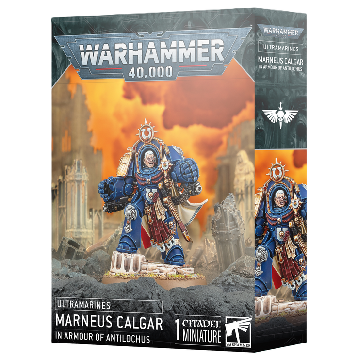 Ultramarines Marneus Calgar in Armour of Antilochus