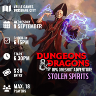 D&D RPG Oneshot: Stolen Spirits - Sep 9th