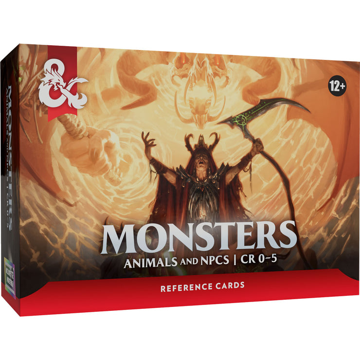 Dungeons & Dragons Reference Cards - Monsters Animals and NPCs CR 0-5