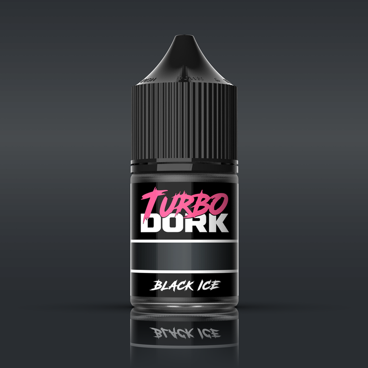 Turbo Dork: Black ICE Metallic Acrylic Paint - 22ml Bottle