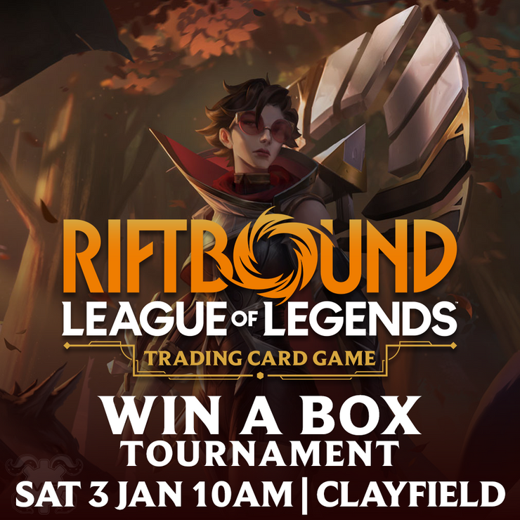 Clayfield Riftbound: Origins Win-a-Box - Sat Jan 3
