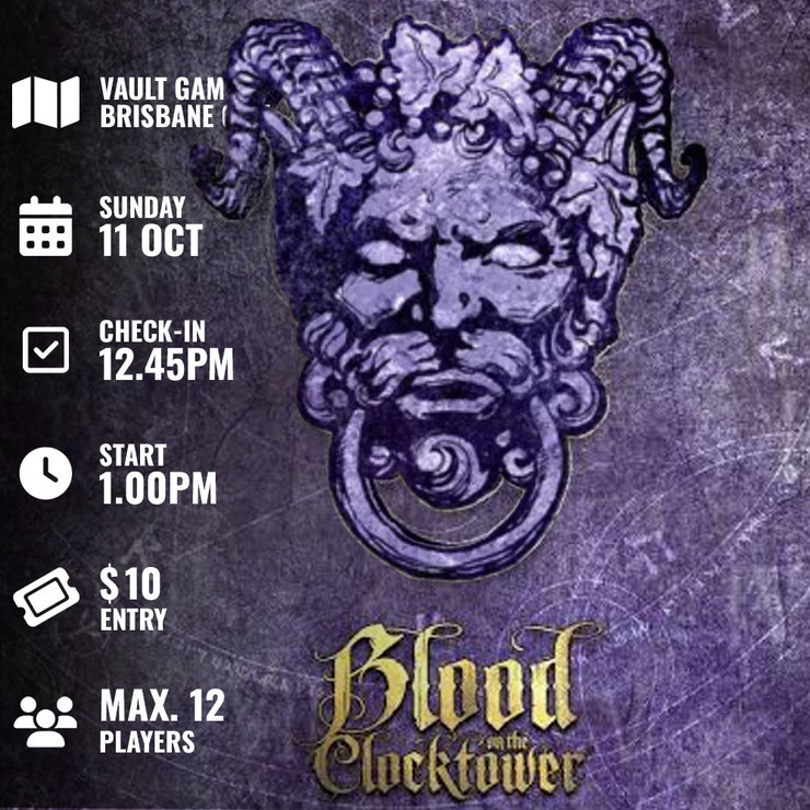 Blood on the Clocktower @ Vault Games Brisbane City - Oct 11th