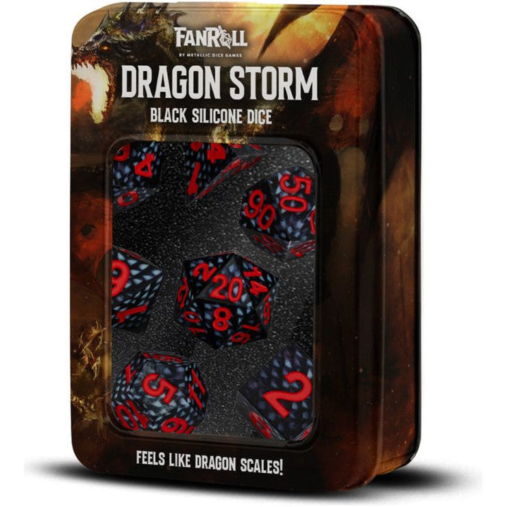 MDG Silicone Dice Set - Dragon Storm: Black Dragon Scales