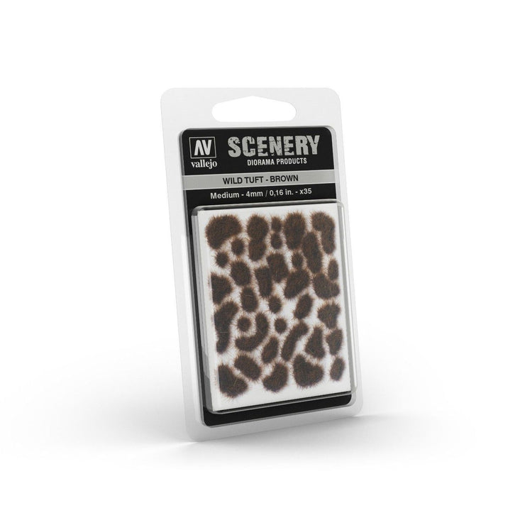 Vallejo Scenery - Wild Tuft: Brown 4mm (Medium)