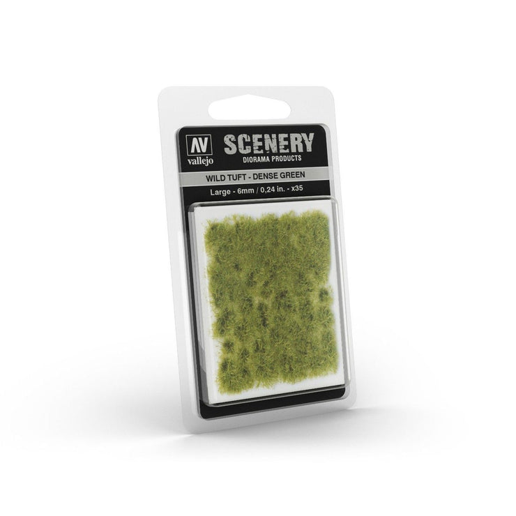 Vallejo Scenery - Wild Tuft: Dense Green 6mm (Large)
