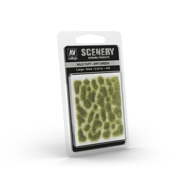 Vallejo Scenery - Wild Tuft: Dry Green 6mm (Large)