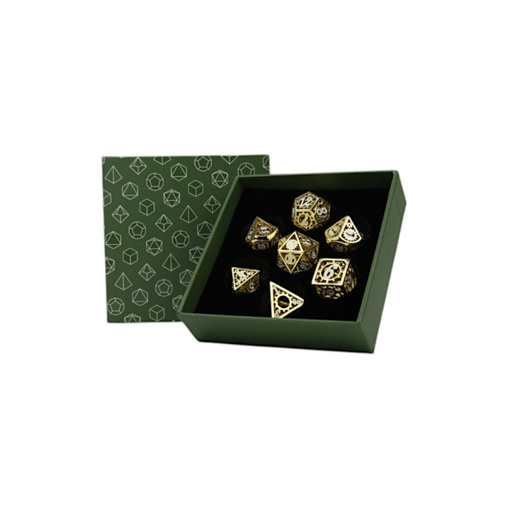 Clockwork Sun Ancient Bronze- Metal RPG Dice Set (LPG)
