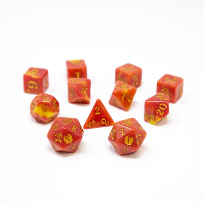 Bloom Pink 11 Dice Set - The Field Guide to Floral Dragons