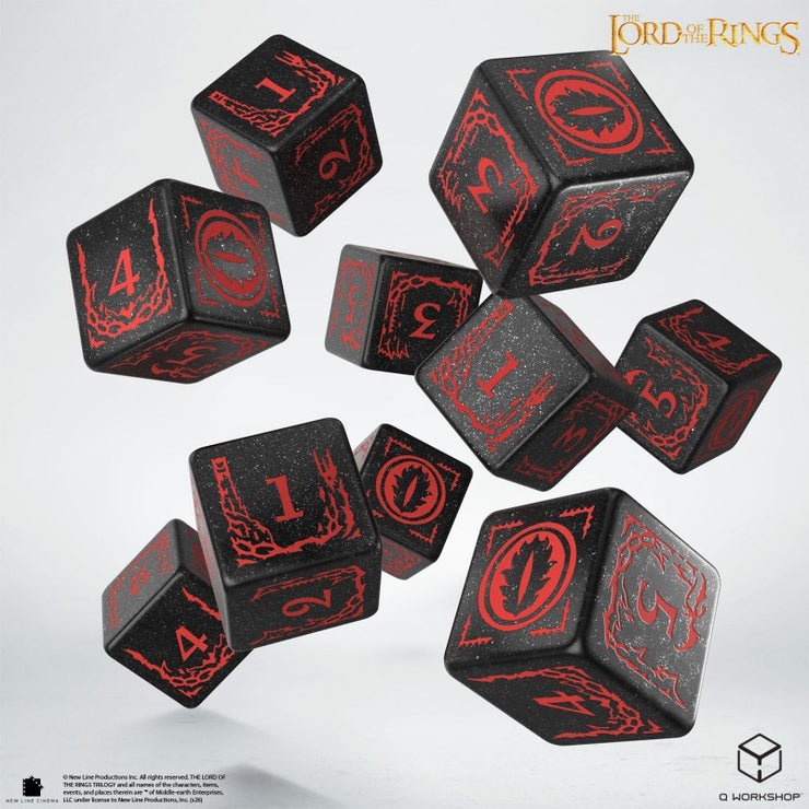 Mordor: The Lord of the Rings 10xD6 Dice Set - Q Workshop