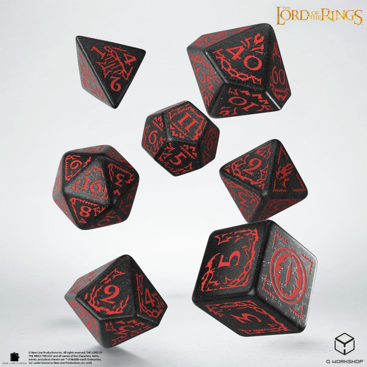 Mordor: The Lord of the Rings 7 Dice Set - Q Workshop
