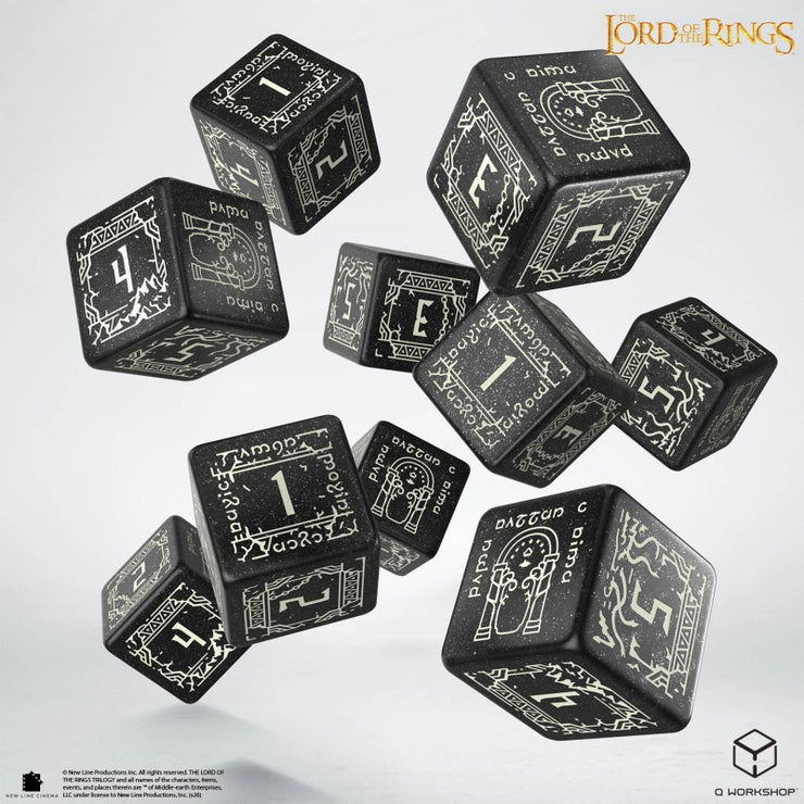 Moria: The Lord of the Rings 10xD6 Glow in the Dark Dice Set - Q Workshop