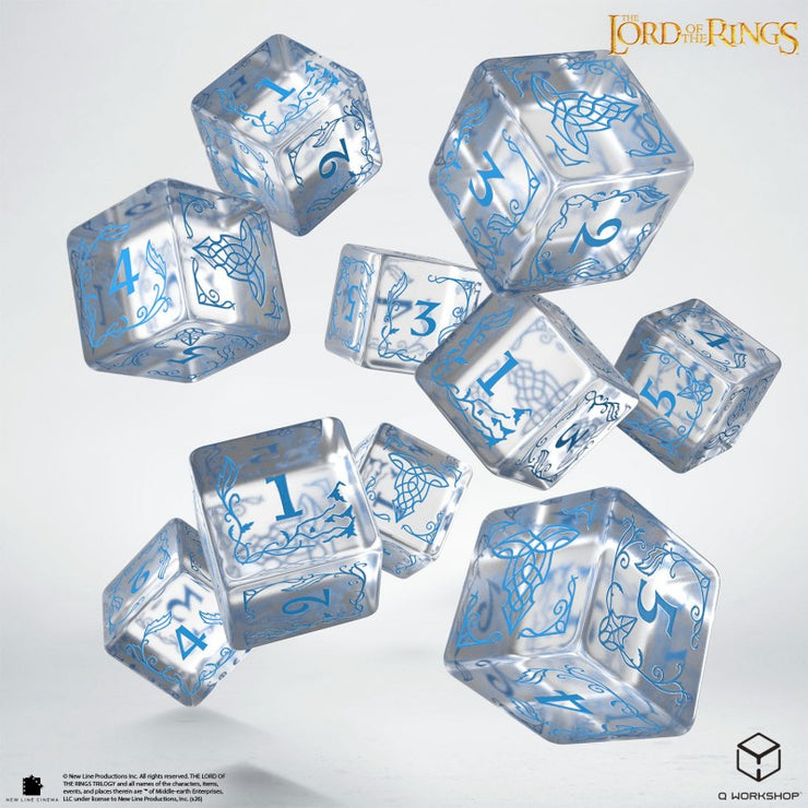 Water: The Lord of the Rings Rivendell 10xD6 Dice Set - Q Workshop