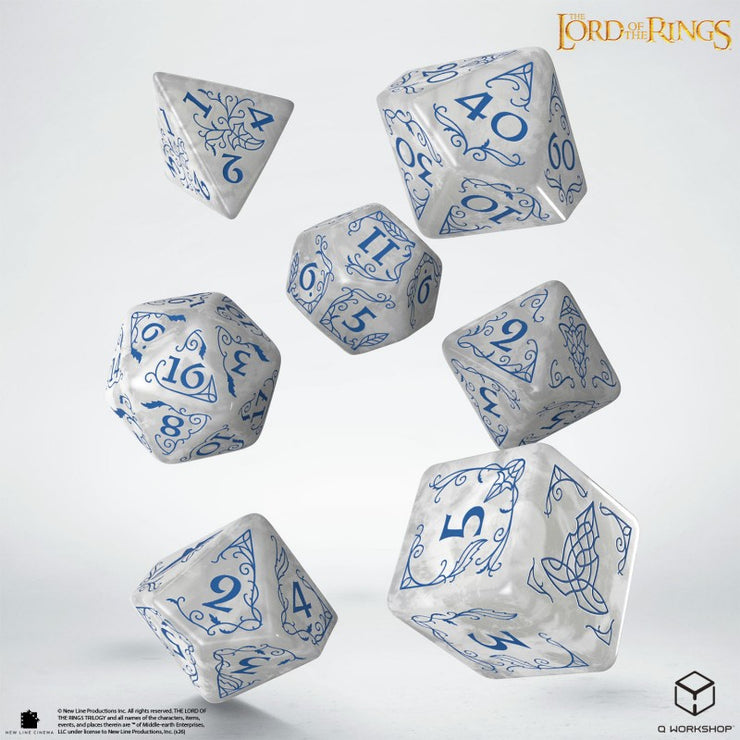 Stone: The Lord of the Rings Rivendell 7 Dice Set - Q Workshop