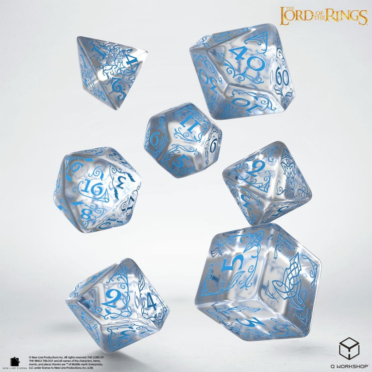 Water: The Lord of the Rings Rivendell 7 Dice Set - Q Workshop