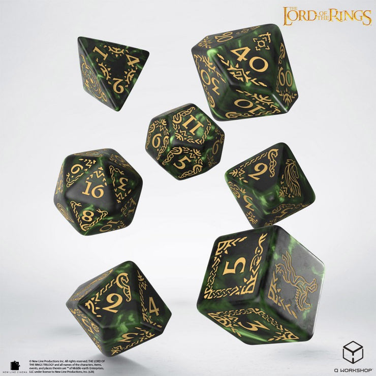Rohan: The Lord of the Rings 7 Dice Set - Q Workshop