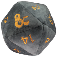 Jumbo D20 Plush - Spelljammer Realmspace Grey & Orange Dungeons & Dragons
