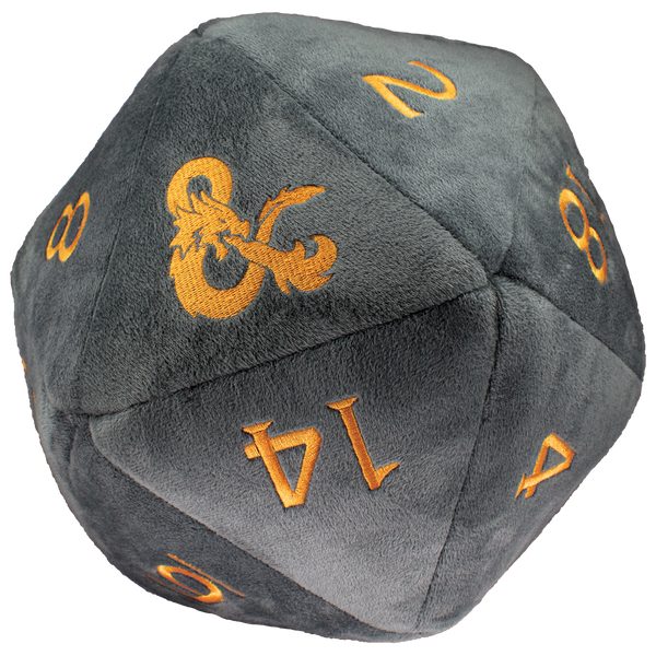 Jumbo D20 Plush - Spelljammer Realmspace Grey & Orange Dungeons & Dragons