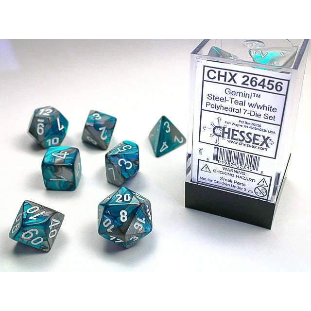 Gemini Steel-Teal w/White - 7 Die Set (CHX26456)